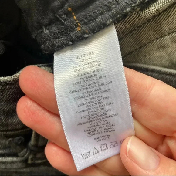 NWT Re/Done 90s High Rise Ankle Crop Jeans size 26 - Picture 6 of 11